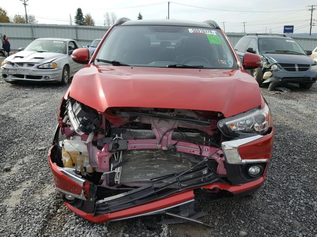 JA4AR4AWXGZ042826 - 2016 MITSUBISHI OUTLANDER RED photo 9