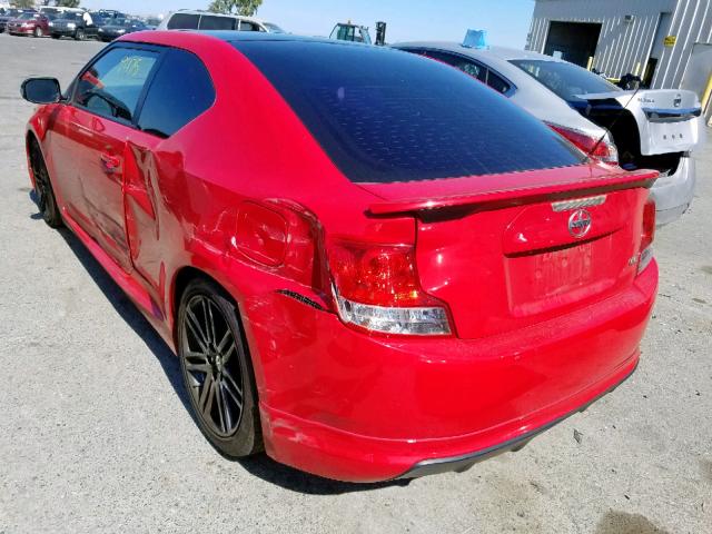 JTKJF5C7XD3049843 - 2013 TOYOTA SCION TC წითელი ფოტო 3