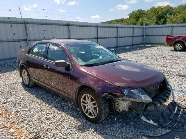 3FAHP0GAXBR234605 - 2011 FORD FUSION S BURGUNDY photo 1