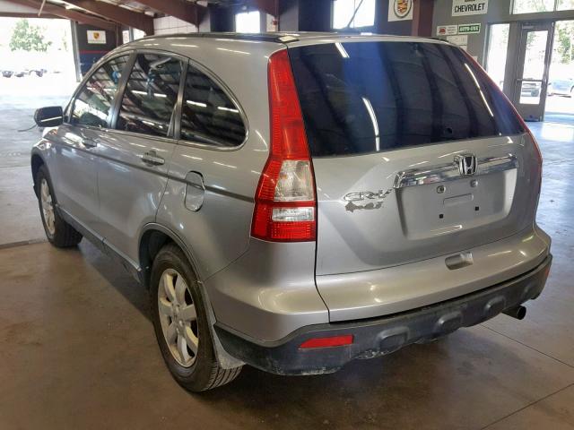 JHLRE487X7C123379 - 2007 HONDA CR-V EXL SILVER photo 3