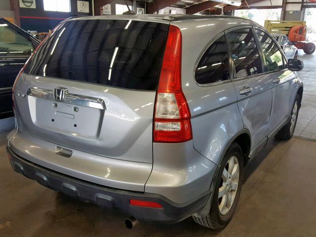 JHLRE487X7C123379 - 2007 HONDA CR-V EXL SILVER photo 4