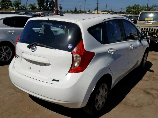 3N1CE2CP4EL398121 - 2014 NISSAN VERSA NOTE WHITE photo 4