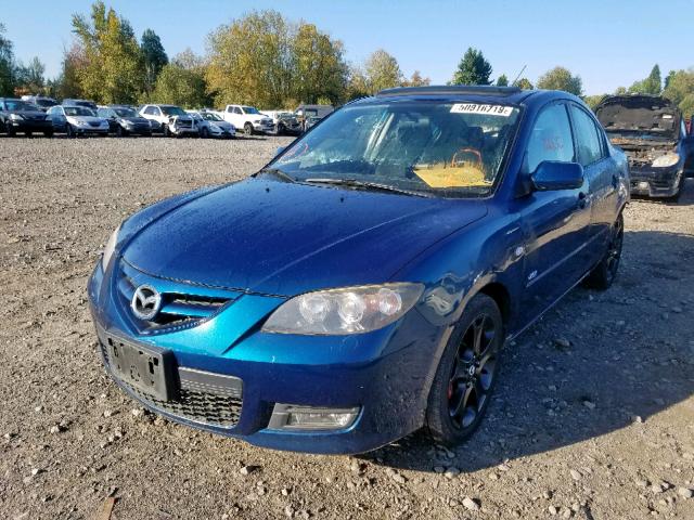 JM1BK323371683795 - 2007 MAZDA 3 S BLUE photo 2