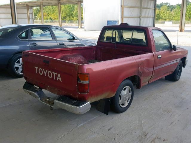 4TARN81P8RZ171473 - 1994 TOYOTA PICKUP 1/2 RED photo 4