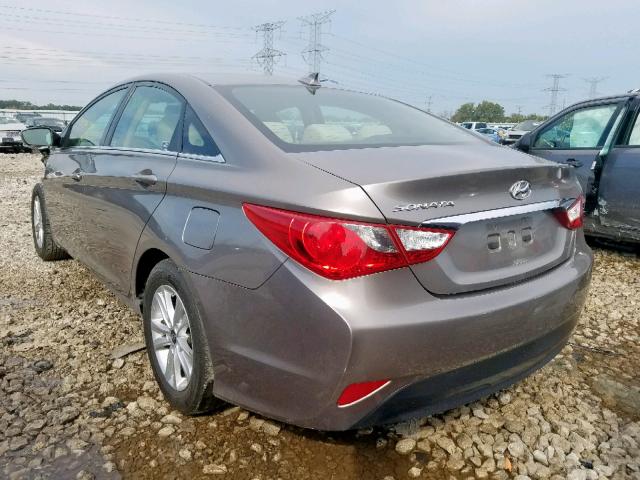 5NPEB4AC6EH924873 - 2014 HYUNDAI SONATA GLS BEIGE photo 3