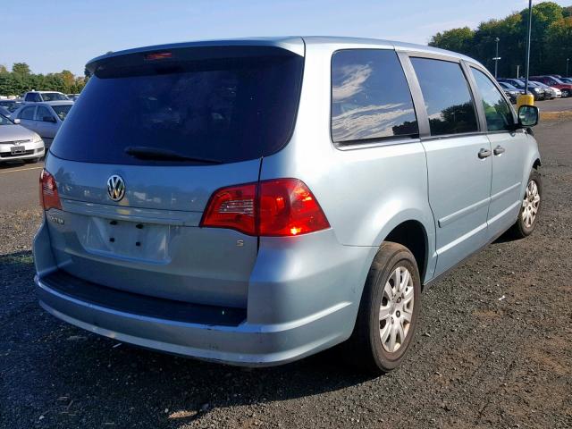 2V8HW44179R574839 - 2009 VOLKSWAGEN ROUTAN S BLUE photo 4