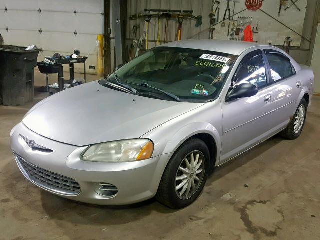 1C3EL46X53N598588 - 2003 CHRYSLER SEBRING LX SILVER photo 2