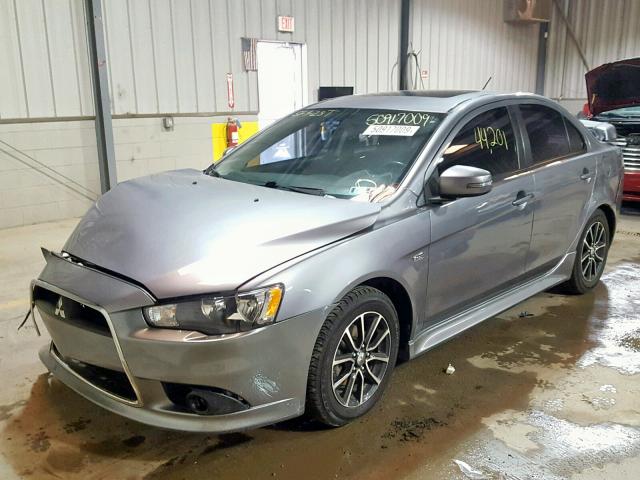 JA32V2FWXFU021794 - 2015 MITSUBISHI LANCER SE GRAY photo 2