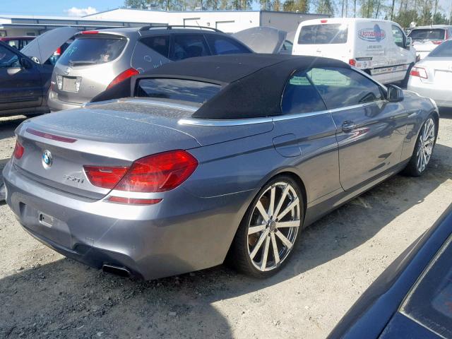 WBALZ3C56CDL71699 - 2012 BMW 650 I GRAY photo 4