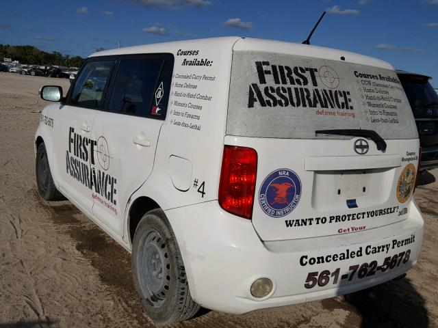 JTLKE50E181031397 - 2008 TOYOTA SCION XB თეთრი ფოტო 3