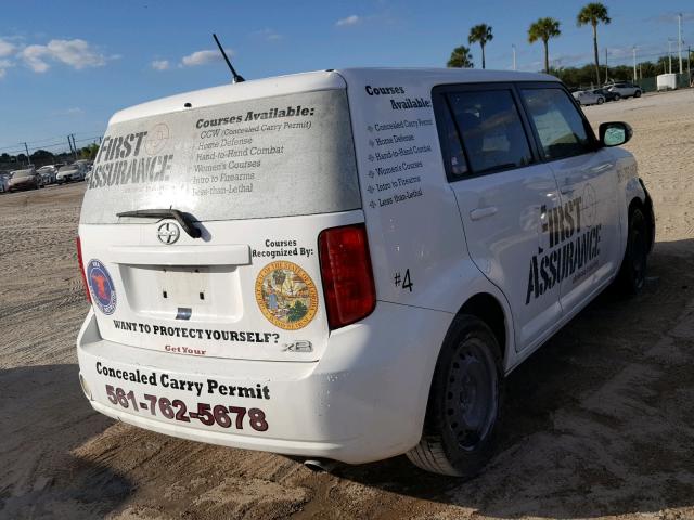 JTLKE50E181031397 - 2008 TOYOTA SCION XB თეთრი ფოტო 4