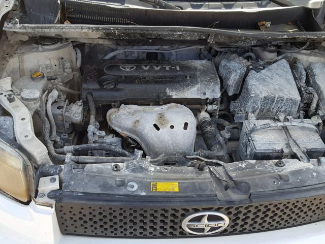 JTLKE50E181031397 - 2008 TOYOTA SCION XB თეთრი ფოტო 7