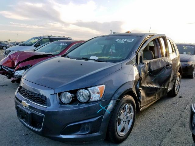 1G1JA6SG5D4187788 - 2013 CHEVROLET SONIC LS CHARCOAL photo 2