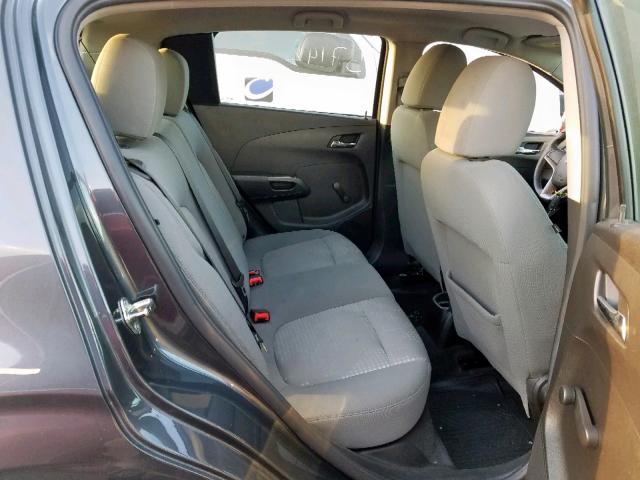 1G1JA6SG5D4187788 - 2013 CHEVROLET SONIC LS CHARCOAL photo 6