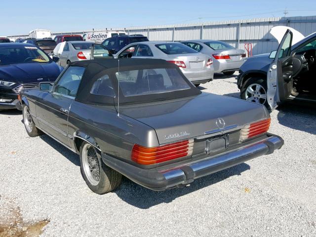 WDB10704612001395 - 1982 MERCEDES-BENZ SL 500 GRAY photo 3