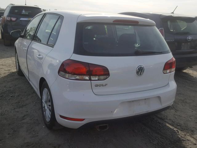 WVWDB7AJ1DW123367 - 2013 VOLKSWAGEN GOLF 白色 照片 3
