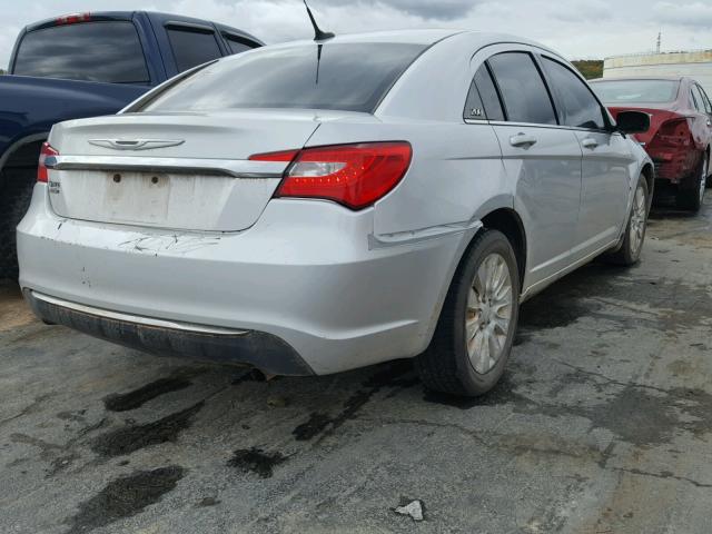 1C3BC4FB8BN537239 - 2011 CHRYSLER 200 SILVER photo 4