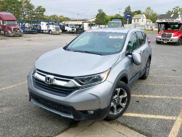 7FARW2H84JE010372 - 2018 HONDA CR-V EXL SILVER photo 2