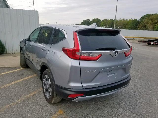 7FARW2H84JE010372 - 2018 HONDA CR-V EXL SILVER photo 3