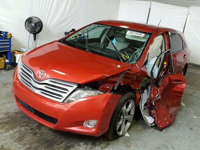 4T3ZK3BB4AU033694 - 2010 TOYOTA VENZA BASE RED photo 2