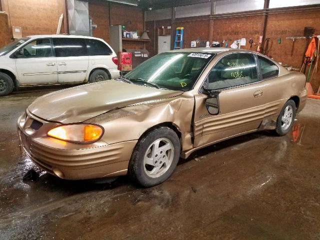 1G2NE12T2XM845105 - 1999 PONTIAC GRAND AM S GOLD photo 2