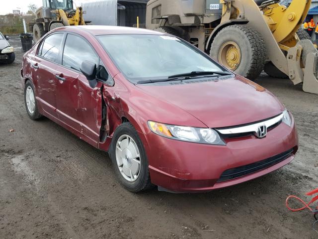 2HGFA16438H020730 - 2008 HONDA CIVIC DX-G RED photo 1