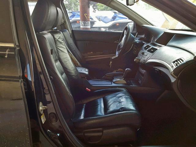 1HGCP26849A122046 - 2009 HONDA ACCORD EXL BLACK photo 5