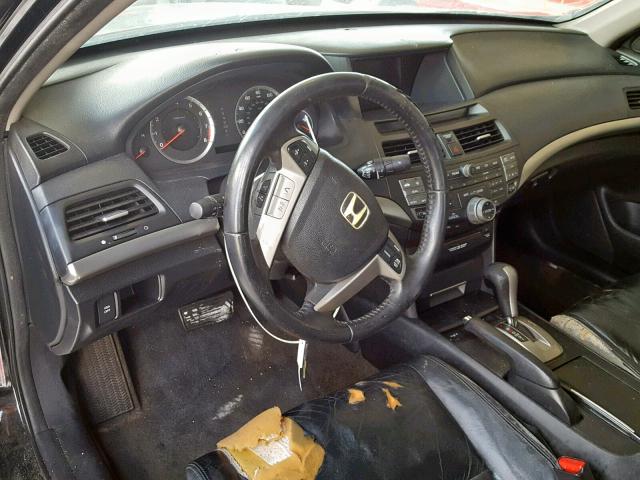 1HGCP26849A122046 - 2009 HONDA ACCORD EXL BLACK photo 9