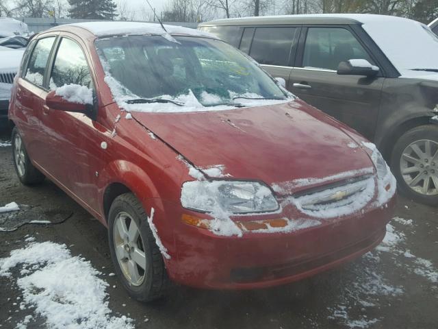 KL1TD66608B078088 - 2008 CHEVROLET AVEO BASE Bordo foto 1