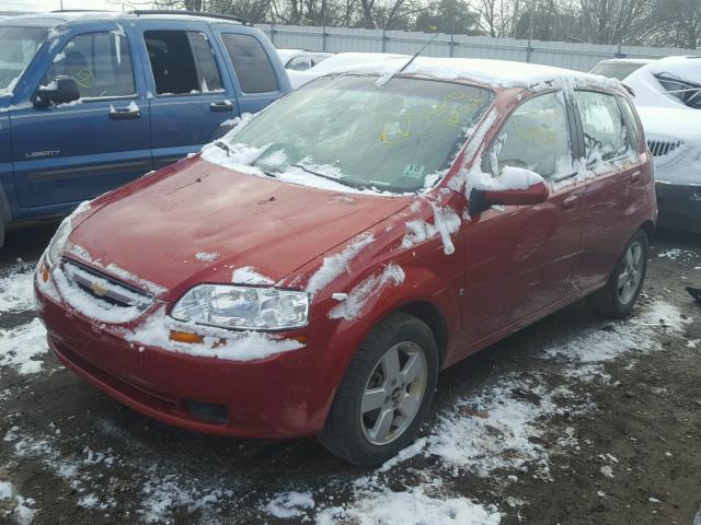 KL1TD66608B078088 - 2008 CHEVROLET AVEO BASE Bordo foto 2