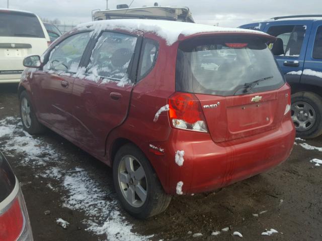 KL1TD66608B078088 - 2008 CHEVROLET AVEO BASE Bordo foto 3
