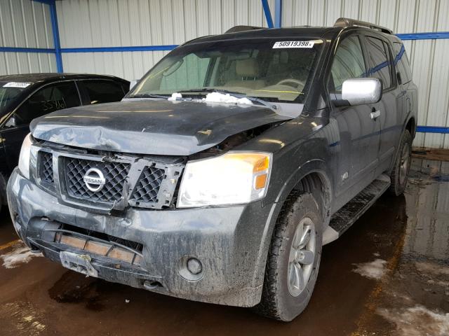 5N1AA08C89N603130 - 2009 NISSAN ARMADA SE GREEN photo 2