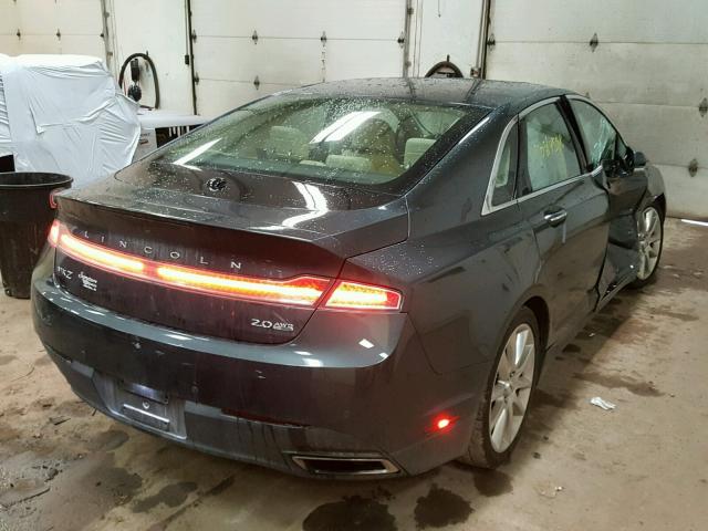 3LN6L2J91FR602856 - 2015 LINCOLN MKZ GREEN photo 4