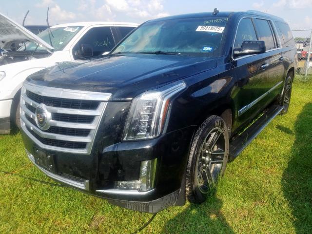 1GYS4JKJ1FR263153 - 2015 CADILLAC ESCALADE E BLACK photo 2