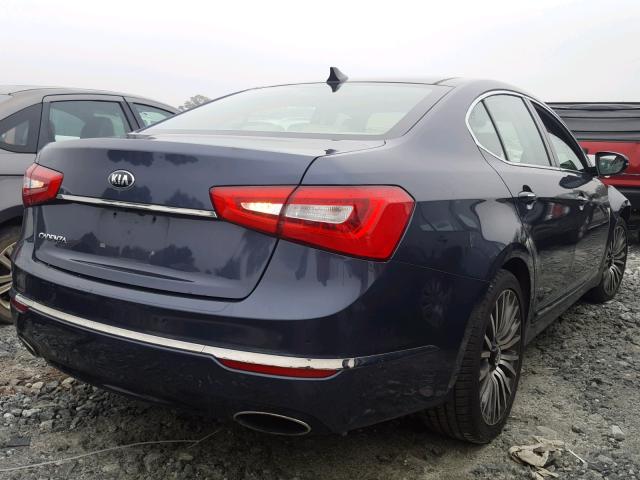 KNALN4D75E5129713 - 2014 KIA CADENZA PR BLUE photo 4