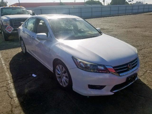 1HGCR2F89EA305284 - 2014 HONDA ACCORD EXL WHITE photo 1