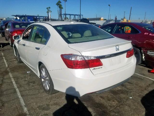 1HGCR2F89EA305284 - 2014 HONDA ACCORD EXL WHITE photo 3