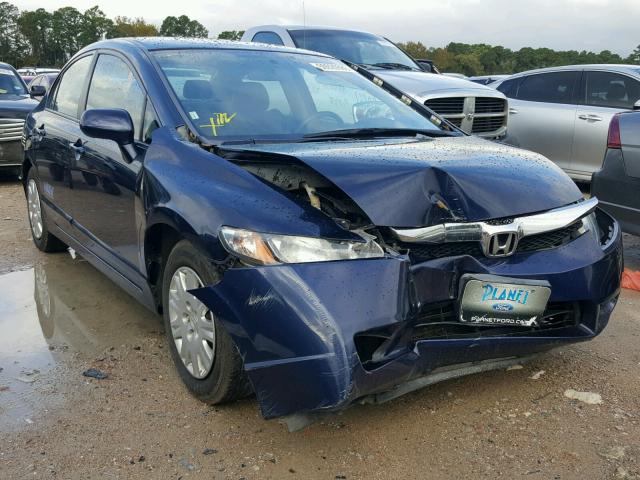 1HGFA46509L000675 - 2009 HONDA CIVIC GX BLUE photo 1