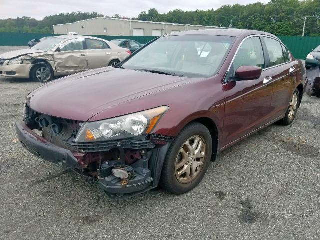 1HGCP36899A028377 - 2009 HONDA ACCORD EXL RED photo 2