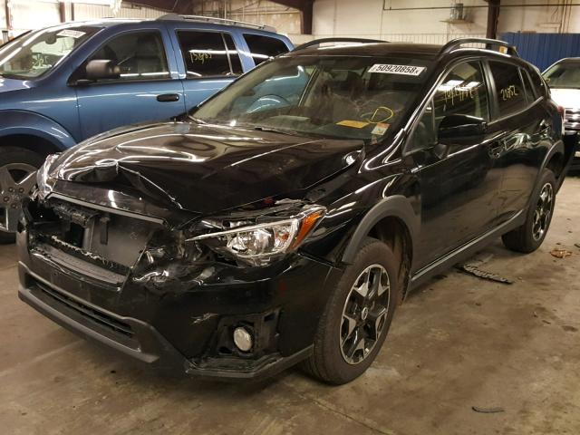 JF2GTABC6JH202297 - 2018 SUBARU CROSSTREK BLACK photo 2