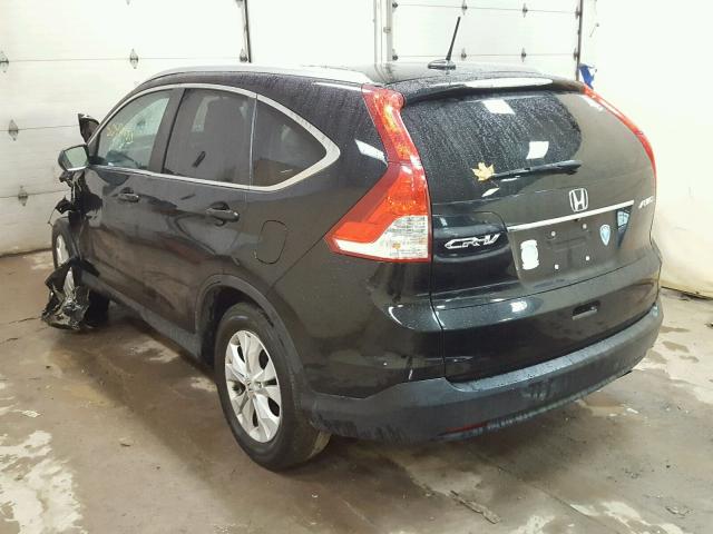 2HKRM4H70EH697006 - 2014 HONDA CR-V EXL BLACK photo 3