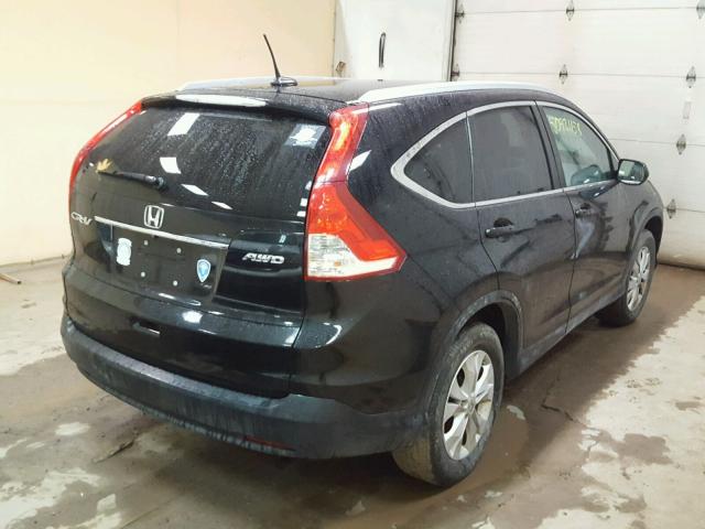 2HKRM4H70EH697006 - 2014 HONDA CR-V EXL BLACK photo 4