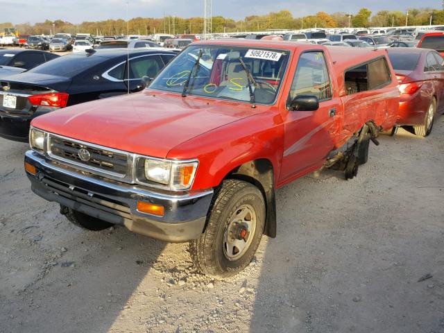 JT4RN01PXR7066869 - 1994 TOYOTA PICKUP 1/2 RED photo 2