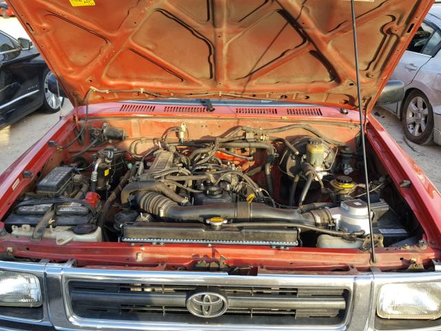 JT4RN01PXR7066869 - 1994 TOYOTA PICKUP 1/2 RED photo 7