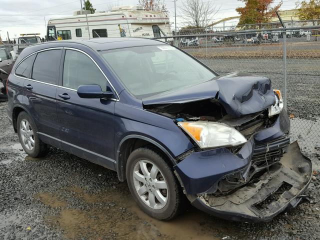 JHLRE48798C048708 - 2008 HONDA CR-V EXL BLUE photo 1