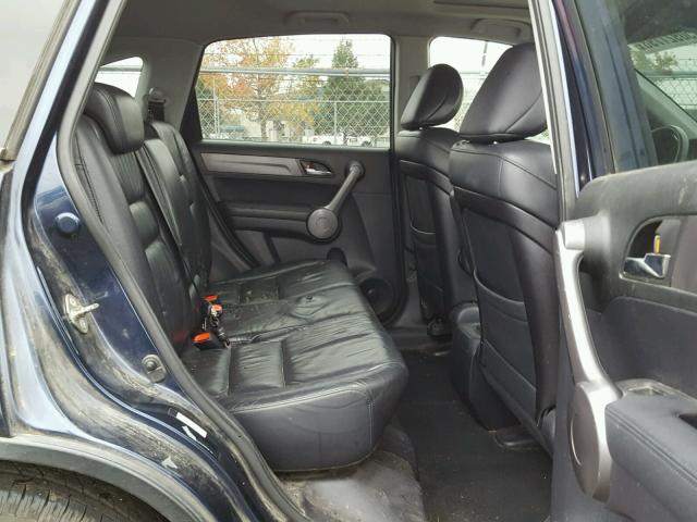 JHLRE48798C048708 - 2008 HONDA CR-V EXL BLUE photo 6