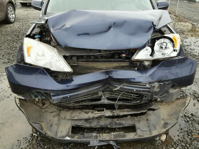 JHLRE48798C048708 - 2008 HONDA CR-V EXL BLUE photo 9