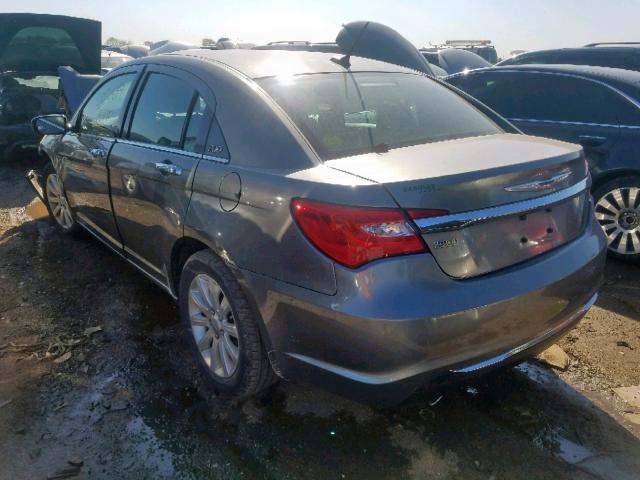 1C3CCBCG8DN608578 - 2013 CHRYSLER 200 LIMITE GRAY photo 3