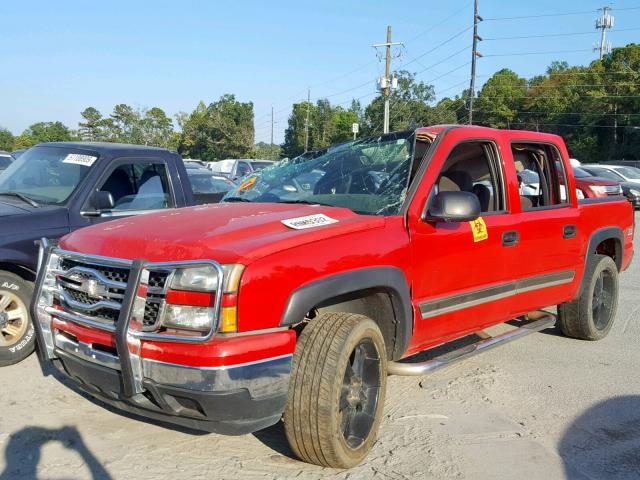 2GCEK13T161184325 - 2006 CHEVROLET SILVERADO RED photo 2