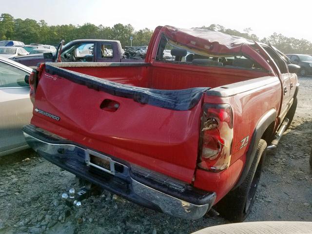 2GCEK13T161184325 - 2006 CHEVROLET SILVERADO RED photo 4